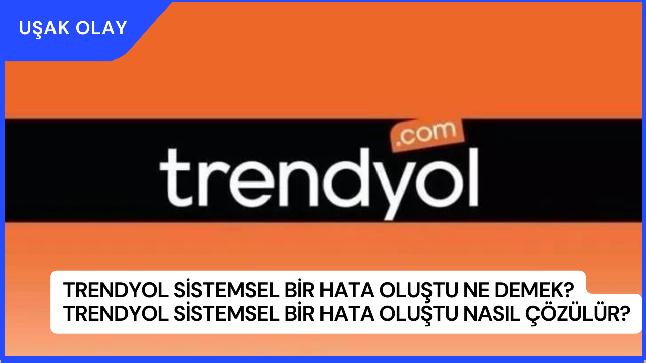 Trendyol Sistemsel Bir Hata Oluştu Ne Demek? Trendyol Sistemsel Bir Hata Oluştu Nasıl Çözülür?