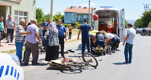 Uşak'ta trafik kazası 2 yaralı