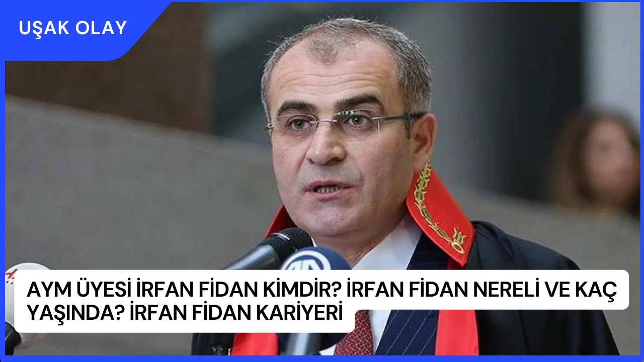 AYM Üyesi İrfan Fidan Kimdir? İrfan Fidan Nereli ve Kaç Yaşında? İrfan Fidan Kariyeri