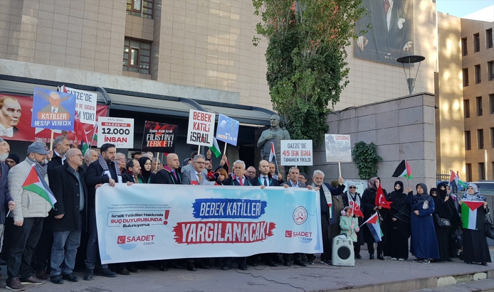 Saadet Partisi İzmir İl Başkanlığından İsrailli yöneticilere suç duyurusu