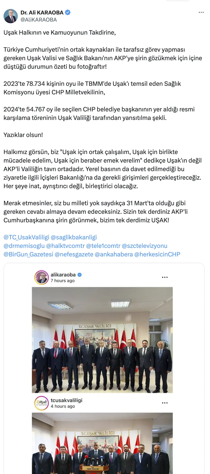 Ali Karaoba Sitem Uşak Valiliği 2