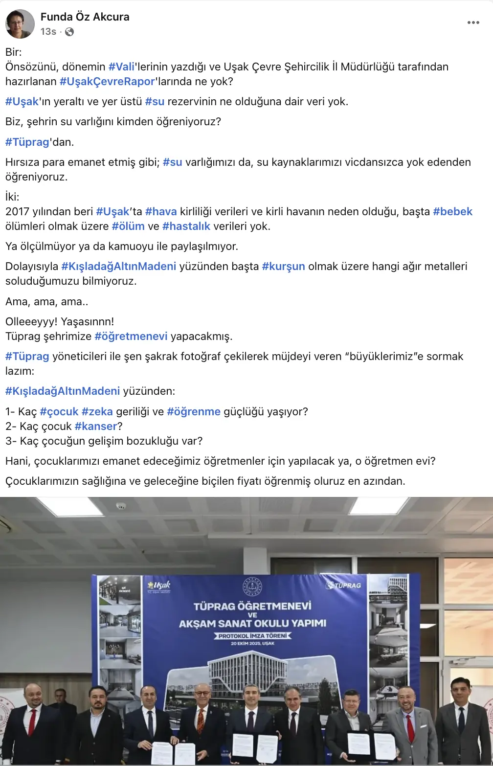 Funda Öz Akcura Tüprag Maden Öğretmeni 1