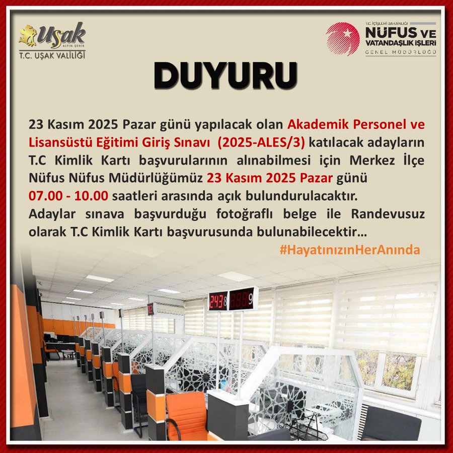 Ales Sınav Duyuru